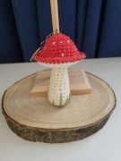 Breloki na szydełku grzyb