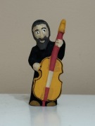 RĘCZNIE RZEŹBIONA FIGURKA DREWNIANA ŻYD - MAŁA 8CM - RÓŻNE MOTYWY