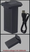 Bateria 7,4 V 2000 mAh nadaje się do samolotu HS360S