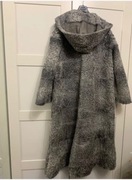 Kożuch dwustronne Futro naturalne płaszcz karakuły 44/46