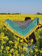 Chusta Sasanka 2 szydełko, idealna na Dzień Mamy