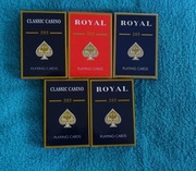 Zestaw 5  talii do pokera lub brydża