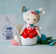 Lalka Ella 50 cm szmacianka Decofoto rękodzieło