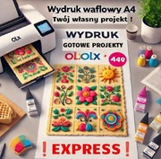 Wydruk waflowy A4 premium każdy wzór 