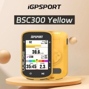 Komplet Licznik rowerowy IGPSPORT BSC300 Uchwyt Cyclami S2 Osłonka Żółty 
