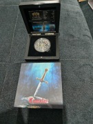Camelot Sir Lancelot Ag 999 srebrna moneta 2 oz super premium 