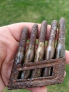 Ładownik Mannlicher łódka łuski czubki nie mauser militaria