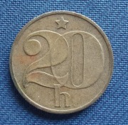 Moneta Czechosłowacja 20 Halerzy 1973