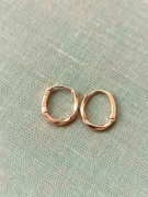 Kolczyki srebro kółeczka powlekane