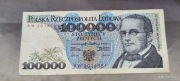 100000 zł 1990 seria AW
