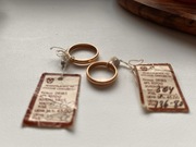 Złote obrączki radzieckie próba 583 – komplet vintage