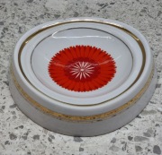 Popielniczka porcelanowa paterka talerz Chodzież PRL rekwizyt
