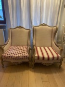 Para (męski i damski) odnowionych foteli ludwikowskich