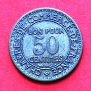 50 Centymów 1924  r  -  Francja    Merkury