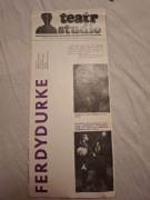 Program Teatr Studio Witold Gombrowicz Ferdydurke 1980