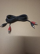 Kabel przewód unitra Diora fonica eltra radmor zrk rca cinch 250 cm