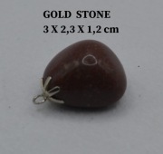 Zawieszka Piasek Pustyni (Gold Stone) – Kamień Tysiąca Słońc + Torebka