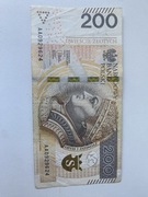 Banknot 200 zł seria AA