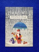 Danuta Imielska Pocztówka Boże Narodzenie 1962