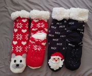 Ocieplane skarpety świąteczne bambosze roz 27-30