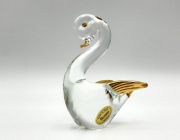 Figurka szklana: „Łabędź” Made in Italy  „Murano” Wenecja