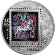 Srebrna moneta 10zł POCZTA POLSKA - 0,42 oz uncji Ag 999. Czytaj opis