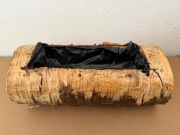 Pień Donica z Drzewa Drewniana Drzewo Ciężką 41,5 x 20,5 x 15,5 cm