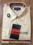 Koszula męska Apparel kremowa długi rękaw 100% bawełna nowa