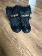 Botki Snikersy Futerko marki LU BOO Czarne 36