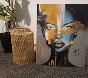 Obraz strukturalny twarz kobiety 