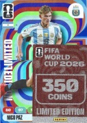 PANINI FIFA WORLD CUP 2026 LIMITED EDITION XXL NICO PAZ ARGENTYNA