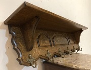 MASYWNY DĘBOWY WIESZAK 100 CM STAN BDB TRANSPORT CAŁA POLSKA 