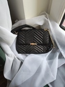 Torebka na ramię, czarna