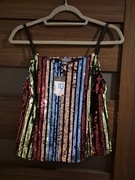 Bluzka mgielka cekiny zara 38 M medium primark UK