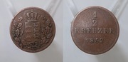 1/2 krajcar (kreuzer) 1852 rok Wirtembergia