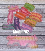 Śliczne Frotki Gumki do włosów zdobienie F02 PASTELOWY 