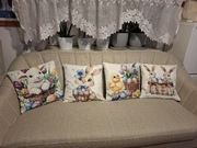 4 sztuki poszewki dekoracyjne wielkanocne