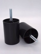 Noga plastikowa czarna tapicerska