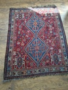 Dywan orientalny ręcznie tkany – wełniany, 154 x 120 cm, vintage