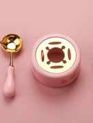 Zestaw podgrzewacz + łyżka do laku wosku - kolor różowy pudrowy