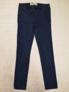 Granatowe spodnie jeansowe jeansy tregginsy Pepperts 152 jak nowe