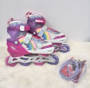 Świecace Rolki Regulowane Rainbow – Rozm. L (37-39)