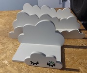 Półki chmurki Fantasy ExtraPG pływające na ścianę