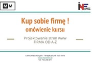  Kup sobie Firmę ! Kurs www cała firma od A-Z 