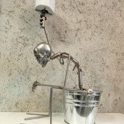 Stojak na papier toaletowy, szkielet, metal,70cm