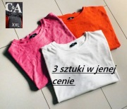 C&A  zestaw ładnych letnich bluzeczek 3szt. r.48/50