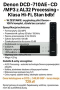 Denon DCD-710AE – CD/MP3 z AL32 Processing – Klasa Hi-Fi, Stan bdb!