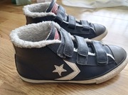 Buty,trampki, Converse,zima,38,granat,ocieplane  