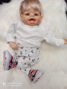 Legginsy spodnie handmade 0-3miesiąca