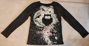 Czarna bluzka z sową r. 146